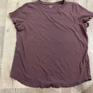 Madewell vintage tee, deep purple, medium.